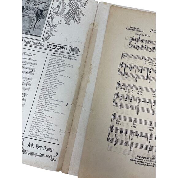 1908 Are You Sincere Sheet Music A Bryan A Gumble Adele Ritchie Vaudeville - Picture 5 of 10